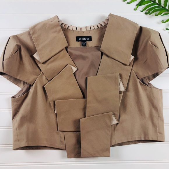 bebe Jackets & Blazers - Bebe tan short jacket